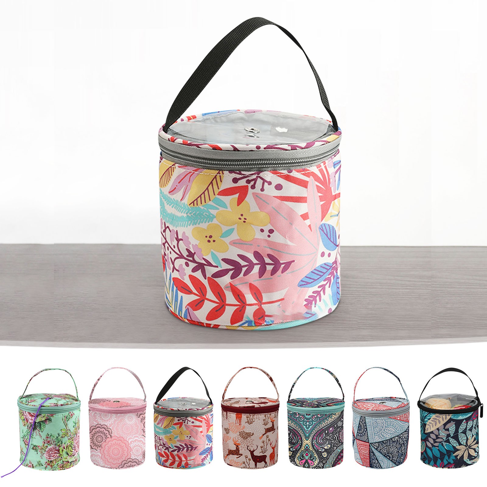 HKEJIAOI Organizers and Storage Wool Bag Storage Organizer Yarn Storage Bag Knitting Bag Portable Yarn Holders Carry Case Storage For Crochet Hook Travel Crochet Hook Organizer